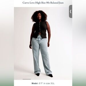Abercrombie Curve Love 90s Relaxed Jeans